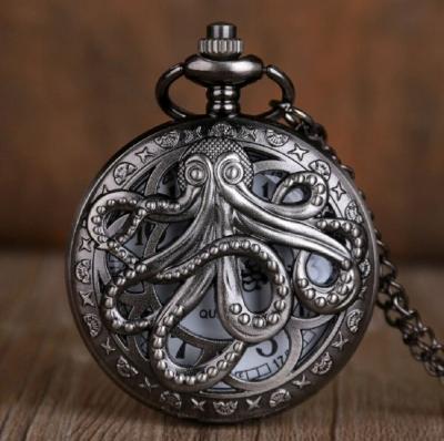 時計 懐中時計 タコ 海賊 クォーツ式 ヴィンの商品画像