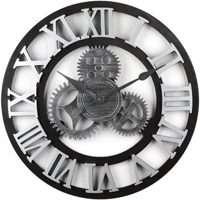 歯車 壁掛け時計 ローマ数字 アンティーク 壁掛け 雑貨の商品画像