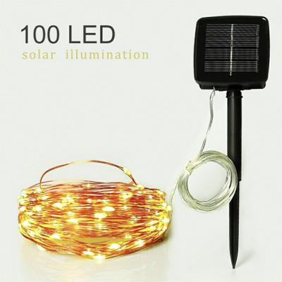照明 100球 ソーラー充電 LED イルミネーションライト 装飾 バーの商品画像