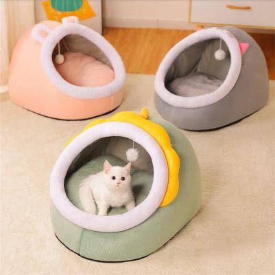 INSスタイル 猫のトイレ 冬 暖かい 四季 ユニバーサル 猫 用品 半密閉型 猫の家 寝床 ペットの商品画像