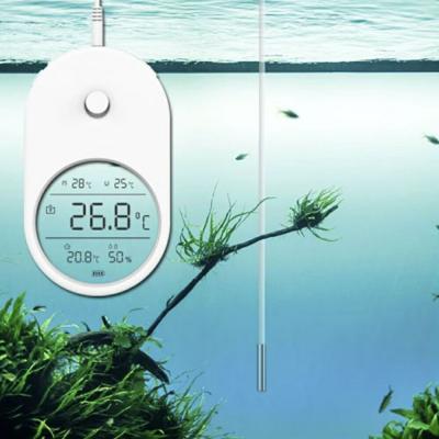 水槽 用 水温計 温度計 湿度計 デジタル 空気 アクアリウム 隔離 メの商品画像