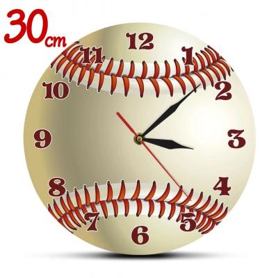 壁掛け時計 野球ボール インテリア おしゃれ グッズ デザイン 観賞用 野球ファン 野球好き スポーツルームの商品画像