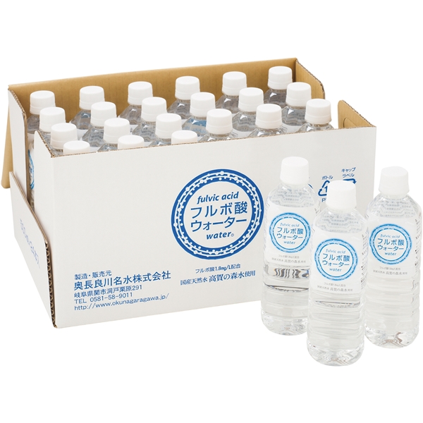 高賀の森水　フルボ酸ウォーター 500mL×24本【直送品】